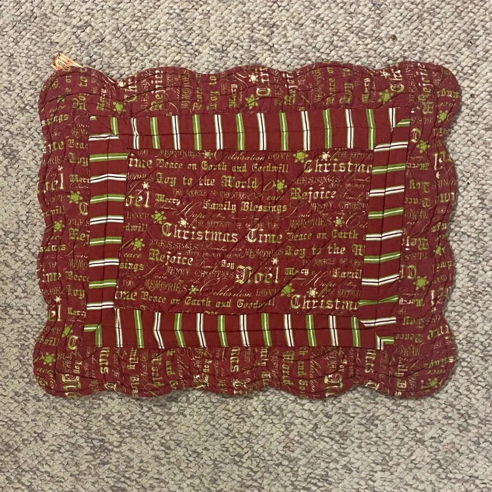 Festive Red Christmas Placemat